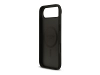 Guess Grained Flowers Classic Logo MagSafe case for iPhone Air - black Guess Grained Flowers Classic Logo MagSafe case for iPhone Air - black