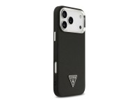 Funda Guess con logo triangular texturizado y MagSafe para iPhone 17 Pro Max - negra Funda Guess con logo triangular texturizado y MagSafe para iPhone 17 Pro Max - negra
