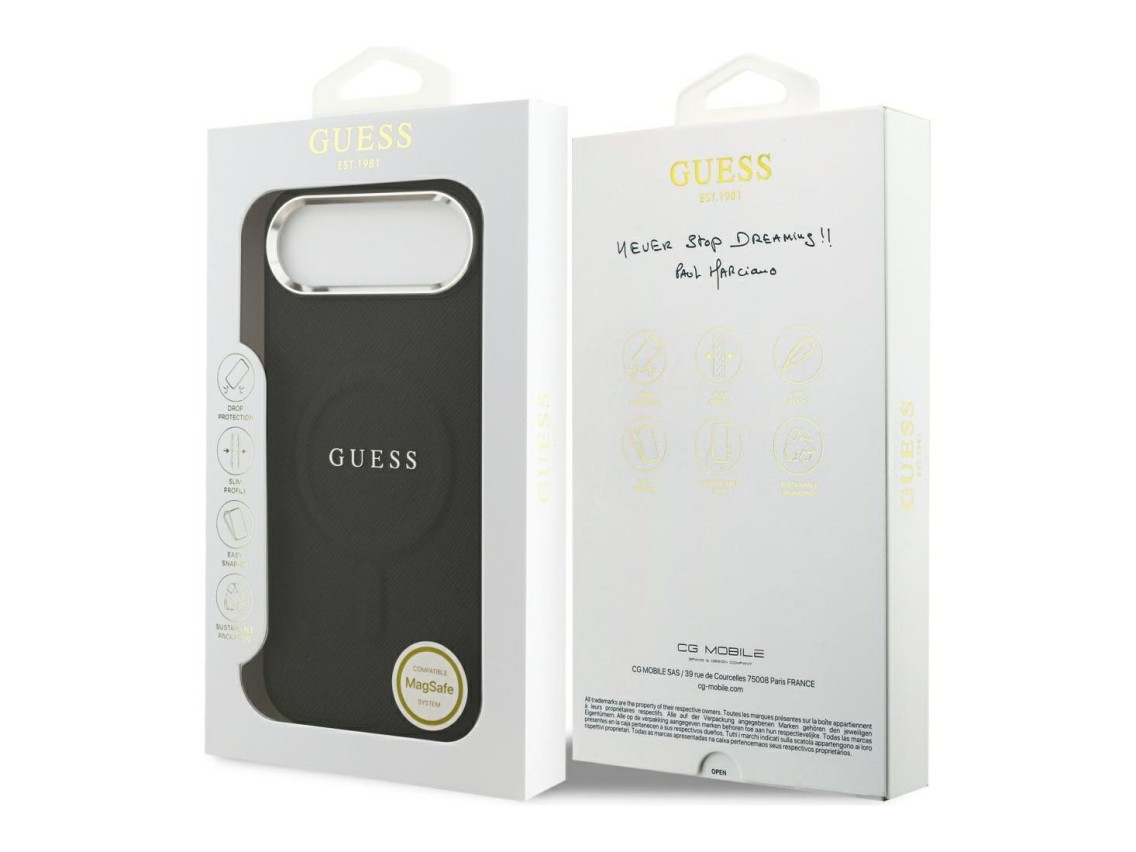 Guess Classic Logo MagSafe Case for iPhone Air - Black