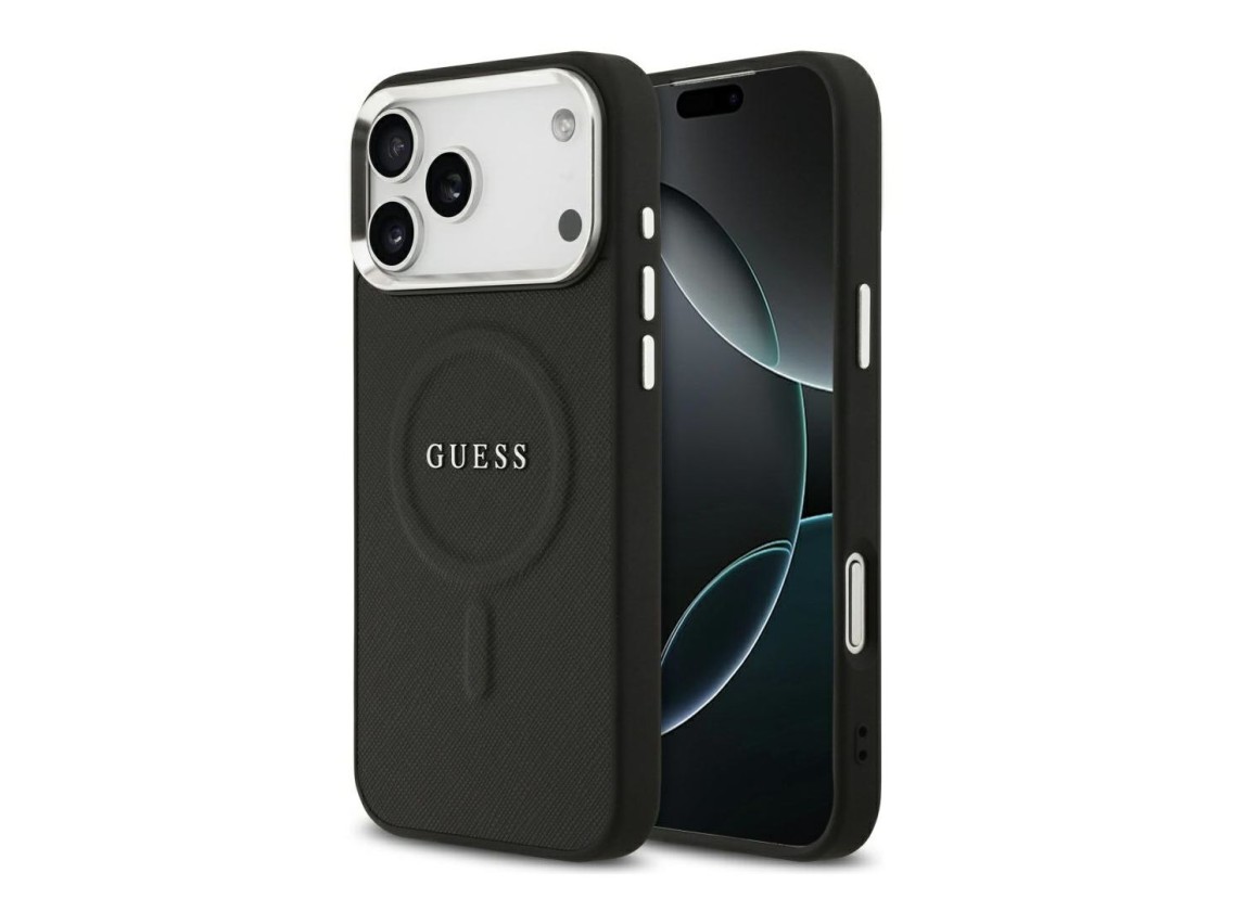 Guess Classic Logo MagSafe Case for iPhone 17 Pro Max - Black