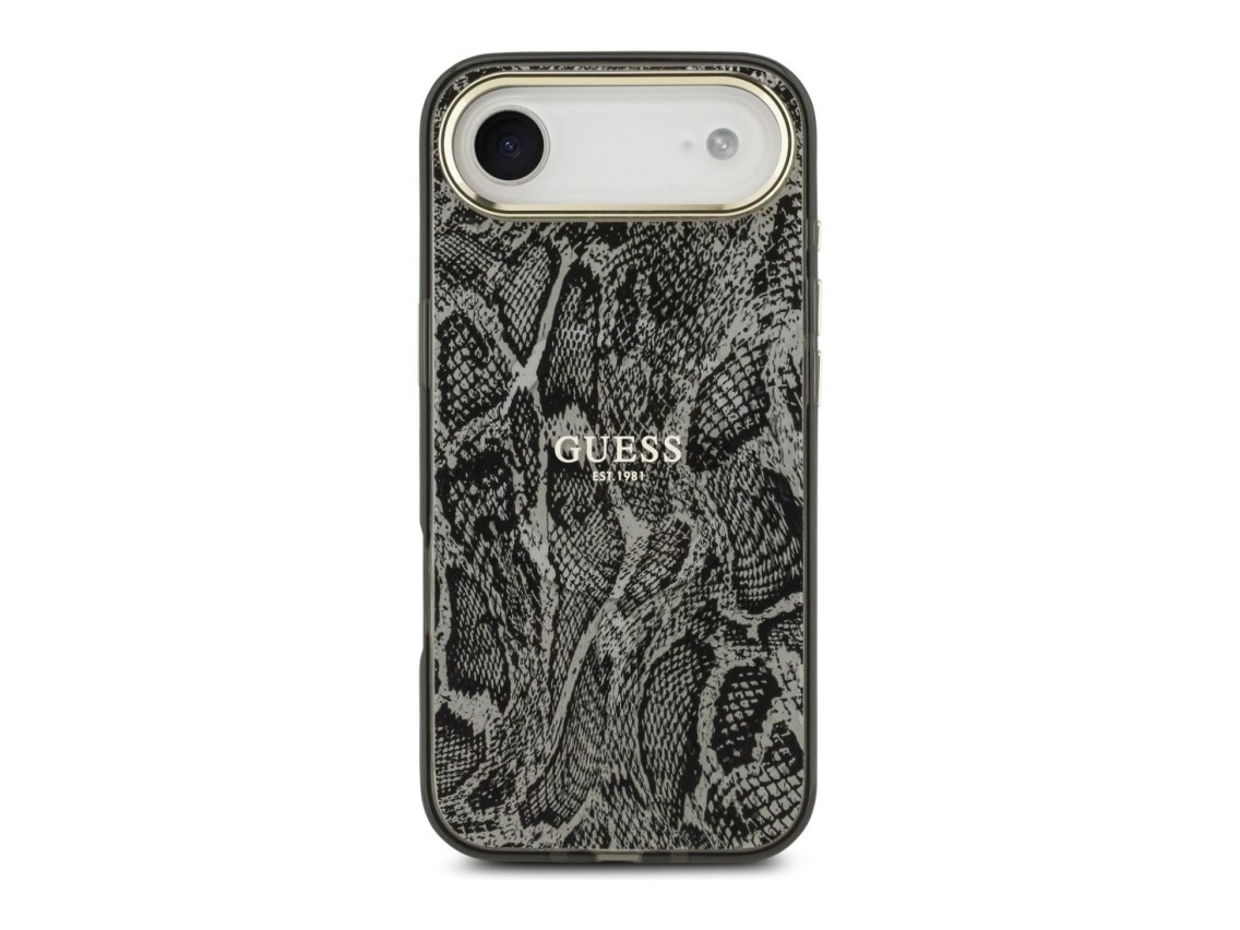 Capa MagSafe com estampado de pitão da Guess para iPhone Air - Preta