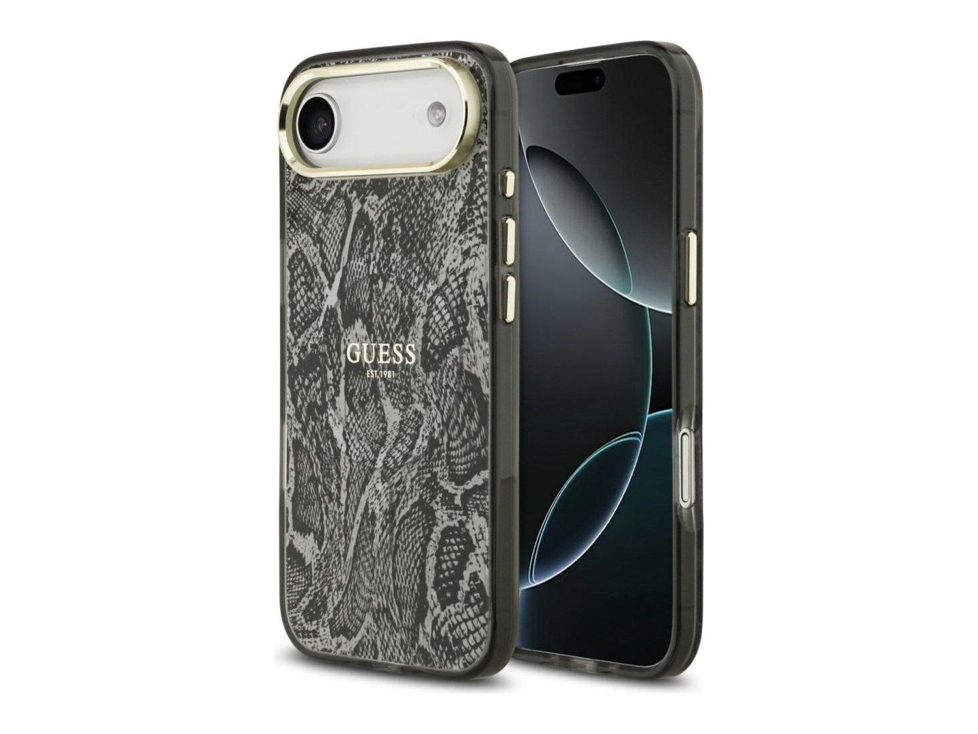 Capa MagSafe com estampado de pitão da Guess para iPhone Air - Preta
