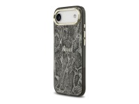 Capa MagSafe com estampado de pitão da Guess para iPhone Air - Preta Capa MagSafe com estampado de pitão da Guess para iPhone Air - Preta