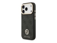 Funda Guess 4G Strass Logo & Big Strap Metal Buttons MagSafe para iPhone 17 Pro - Negra Funda Guess 4G Strass Logo & Big Strap Metal Buttons MagSafe para iPhone 17 Pro - Negra