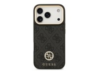 Funda Guess 4G Strass Logo & Big Strap Metal Buttons MagSafe para iPhone 17 Pro - Negra Funda Guess 4G Strass Logo & Big Strap Metal Buttons MagSafe para iPhone 17 Pro - Negra