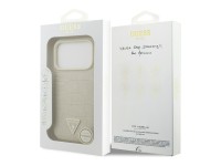 Guess Croco Triangle Logo MagSafe case for iPhone 17 Pro - gold Guess Croco Triangle Logo MagSafe case for iPhone 17 Pro - gold