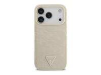 Guess Croco Triangle Logo MagSafe case for iPhone 17 Pro - gold Guess Croco Triangle Logo MagSafe case for iPhone 17 Pro - gold