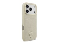 Guess Croco Triangle Logo MagSafe case for iPhone 17 Pro - gold Guess Croco Triangle Logo MagSafe case for iPhone 17 Pro - gold