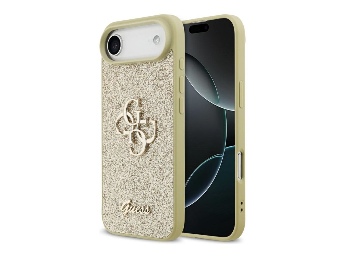 Guess Fixed Glitter Big 4G case for iPhone Air - gold