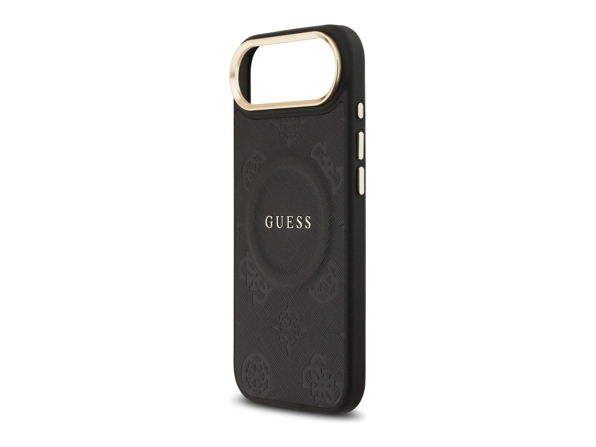 Guess Peony Hot Stamp MagSafe Case for iPhone Air - Black