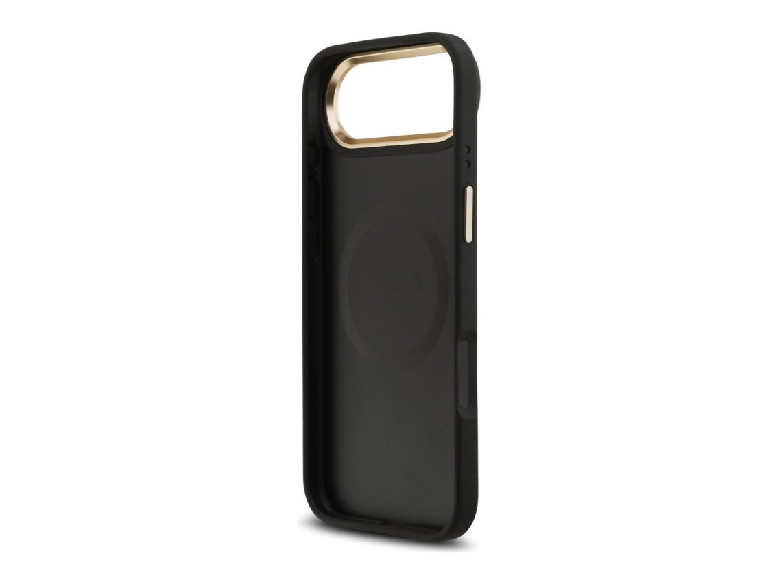 Guess Peony Hot Stamp MagSafe Case for iPhone Air - Black