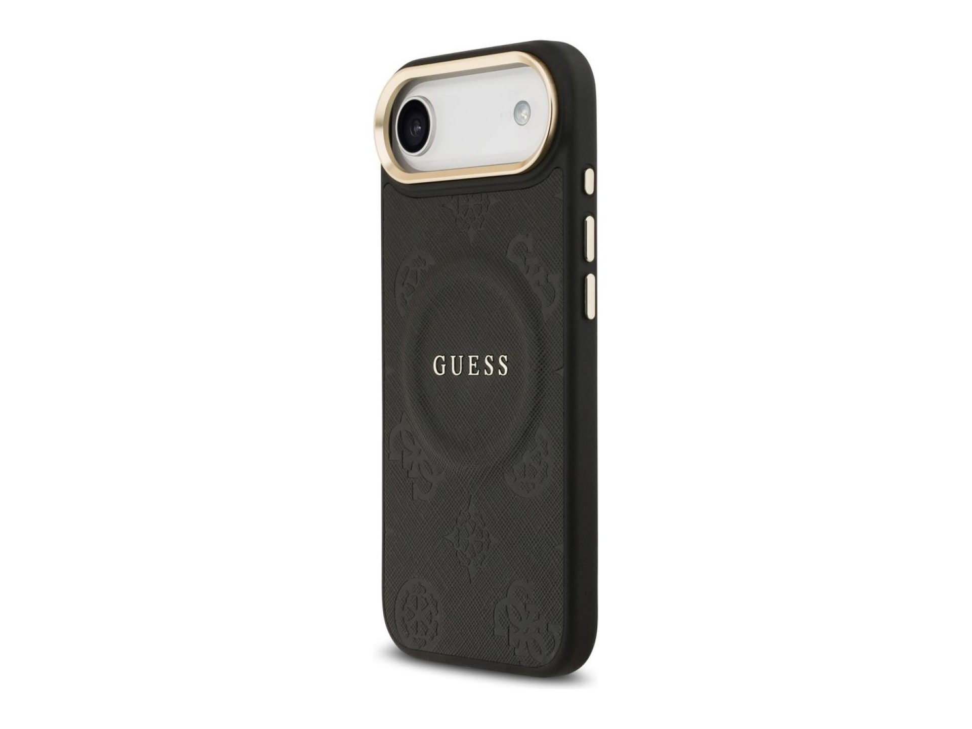 Guess Peony Hot Stamp MagSafe Case for iPhone Air - Black