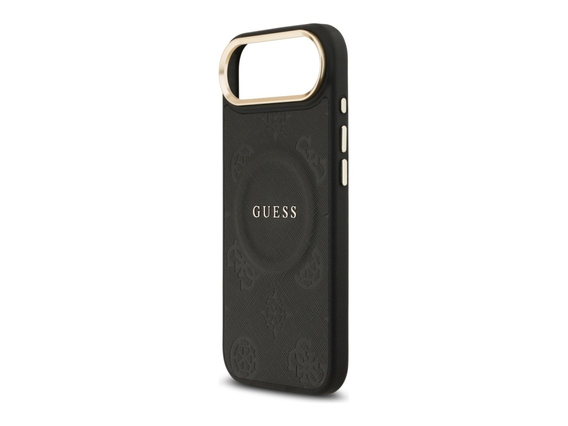 Guess Peony Hot Stamp MagSafe Case for iPhone Air - Black