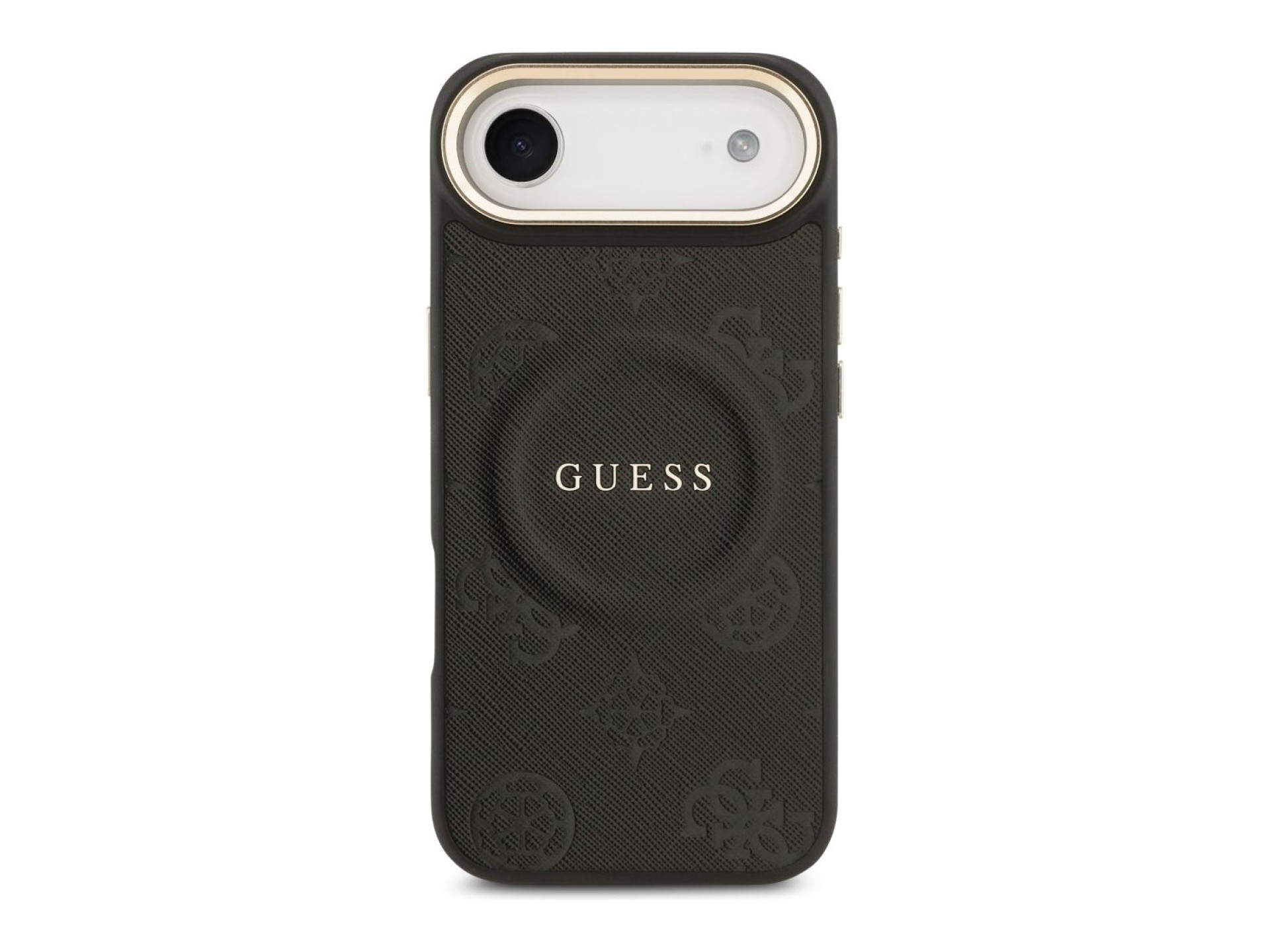Guess Peony Hot Stamp MagSafe Case for iPhone Air - Black