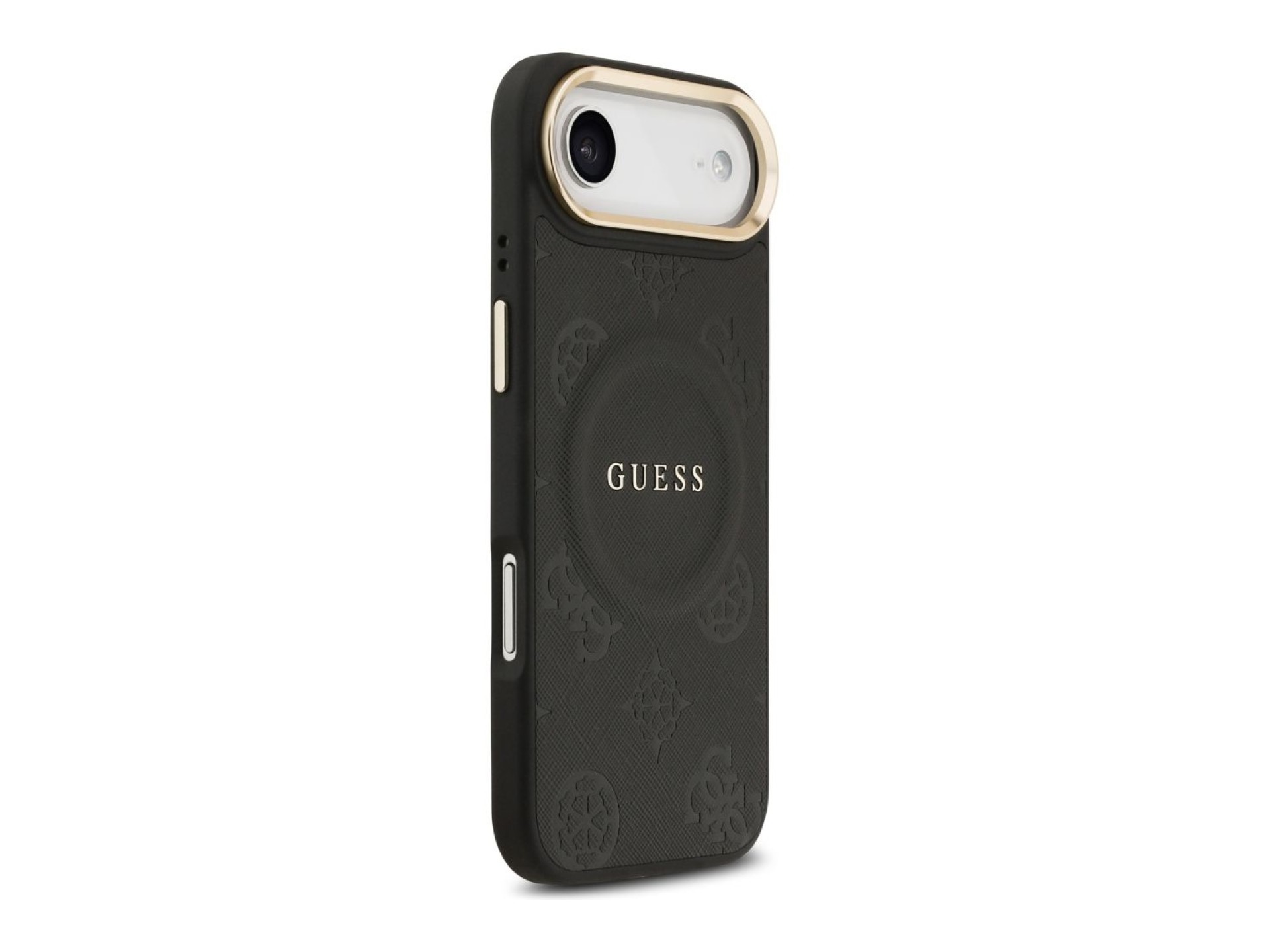 Guess Peony Hot Stamp MagSafe Case for iPhone Air - Black