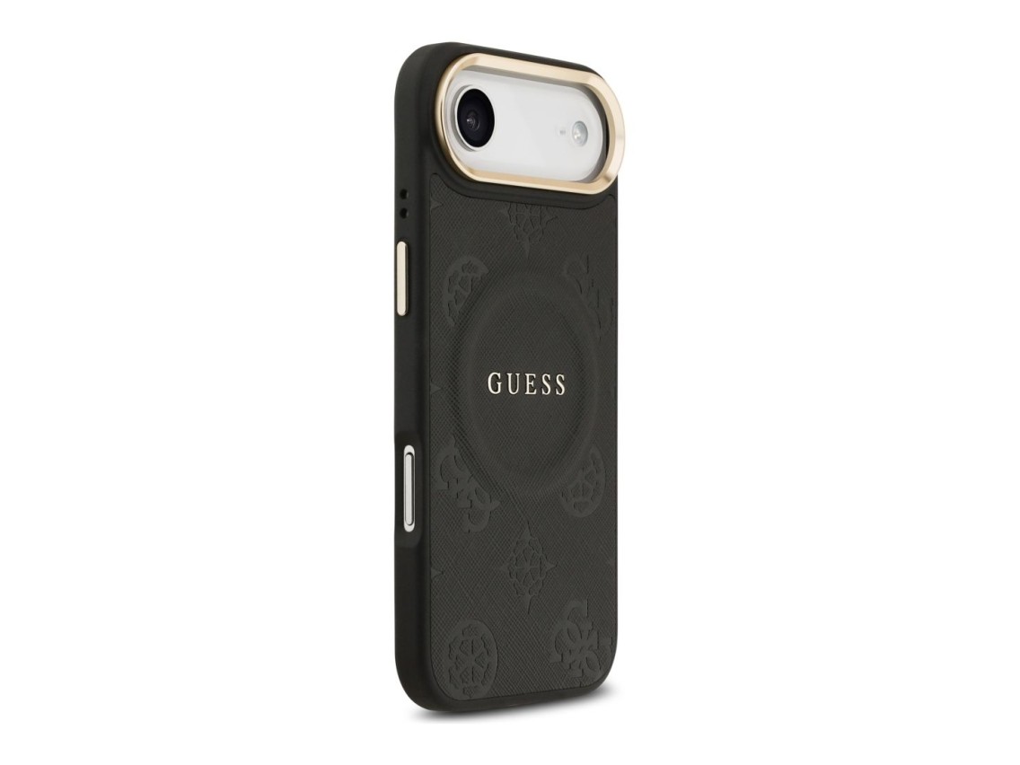 Guess Peony Hot Stamp MagSafe Case for iPhone Air - Black