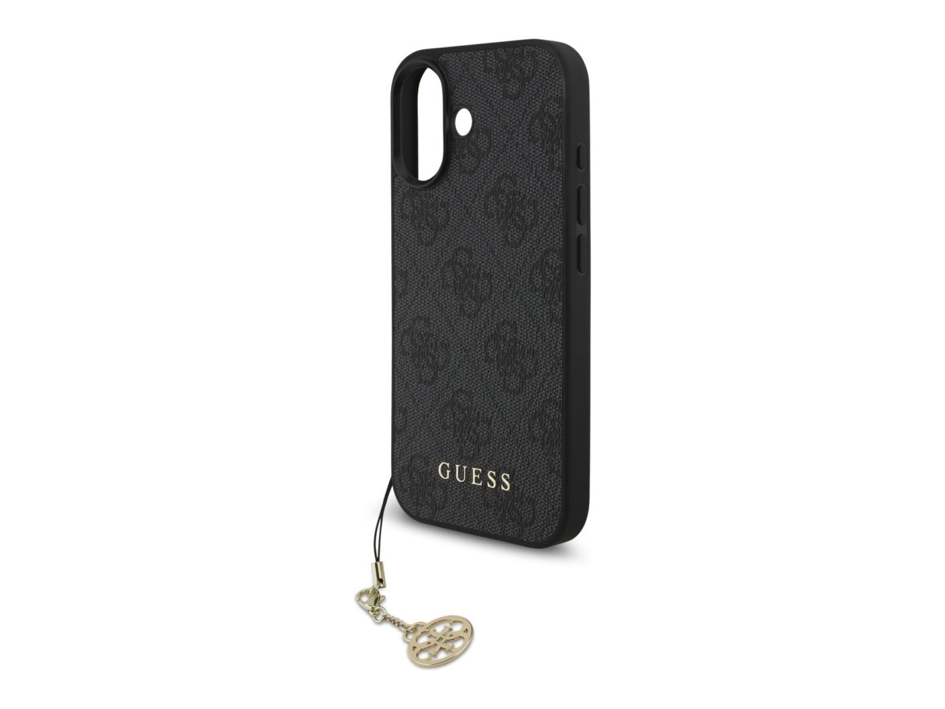 Capa MagSafe Guess 4G Charms Collection para iPhone 17 - preta