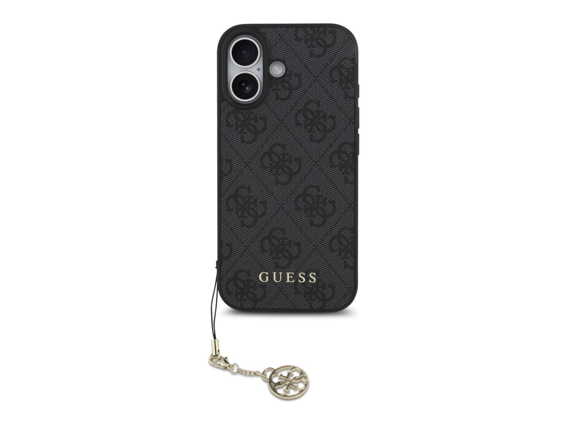 Capa MagSafe Guess 4G Charms Collection para iPhone 17 - preta