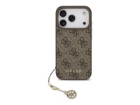 Capa MagSafe Guess 4G Charms Collection para iPhone 17 Pro - castanho Capa MagSafe Guess 4G Charms Collection para iPhone 17 Pro - castanho