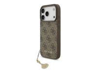 Capa MagSafe Guess 4G Charms Collection para iPhone 17 Pro - castanho Capa MagSafe Guess 4G Charms Collection para iPhone 17 Pro - castanho