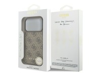 Capa MagSafe Guess 4G Charms Collection para iPhone 17 Pro - castanho Capa MagSafe Guess 4G Charms Collection para iPhone 17 Pro - castanho
