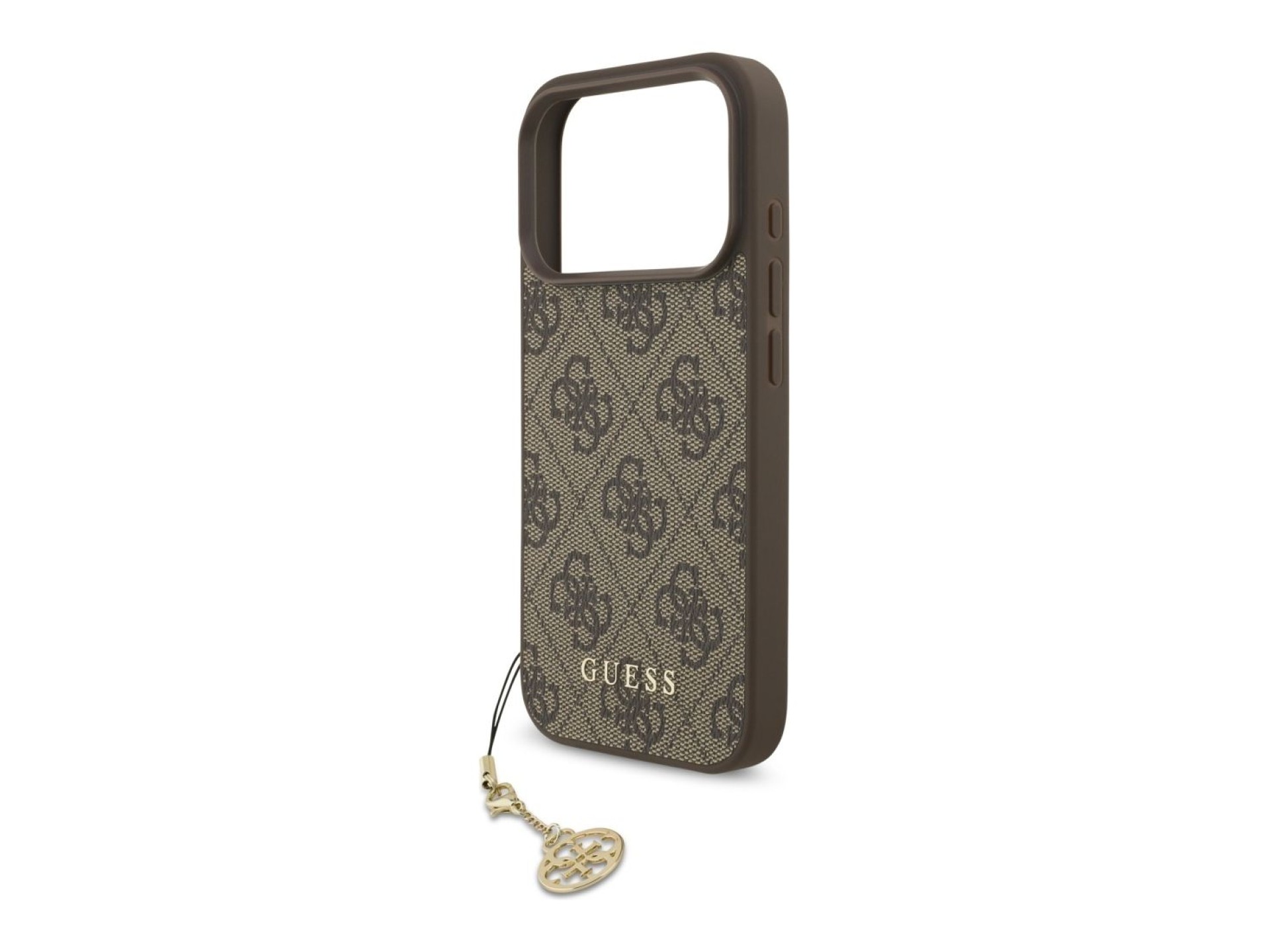 Capa MagSafe Guess 4G Charms Collection para iPhone 17 Pro - castanho