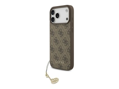 Guess 4G Charms Collection MagSafe case for iPhone 17 Pro Max - brown Guess 4G Charms Collection MagSafe case for iPhone 17 Pro Max - brown