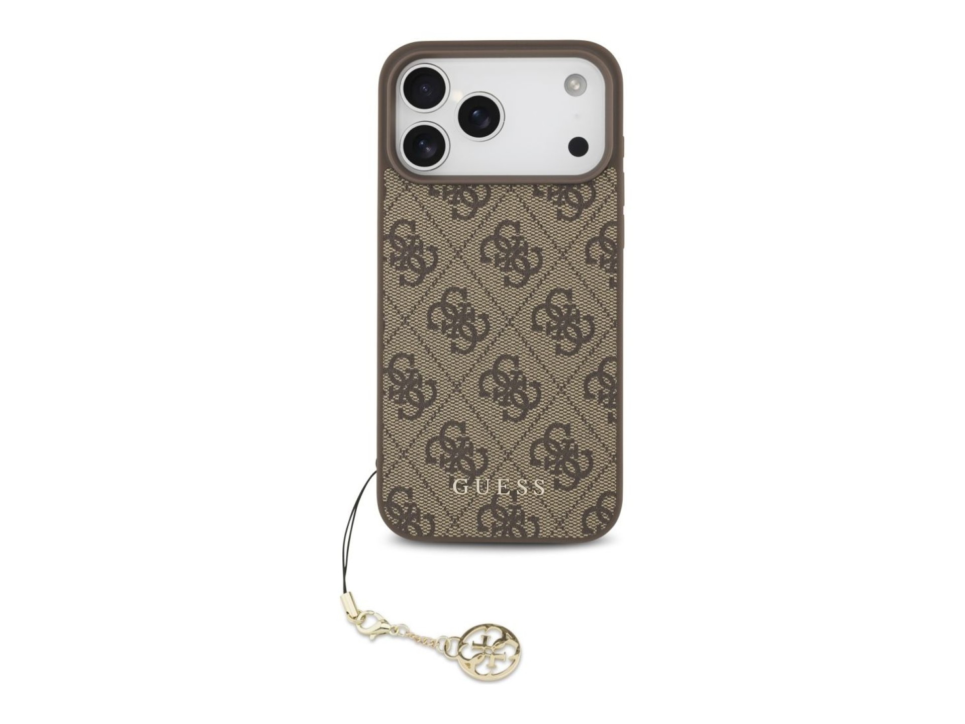 Guess 4G Charms Collection MagSafe case for iPhone 17 Pro Max - brown