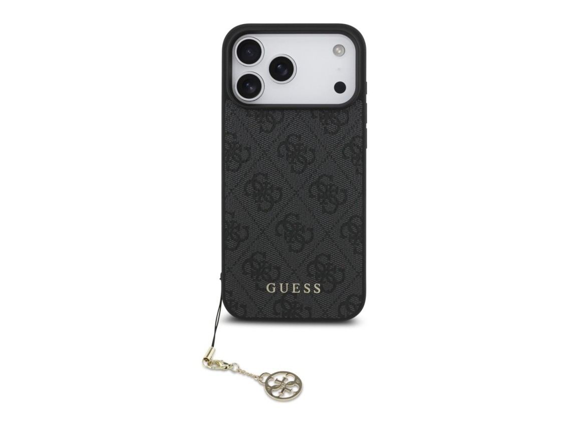 Funda Guess 4G Charms Collection MagSafe para iPhone 17 Pro Max - negra
