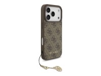 Capa MagSafe Guess 4G Charms Collection para iPhone 17 Pro - castanho Capa MagSafe Guess 4G Charms Collection para iPhone 17 Pro - castanho