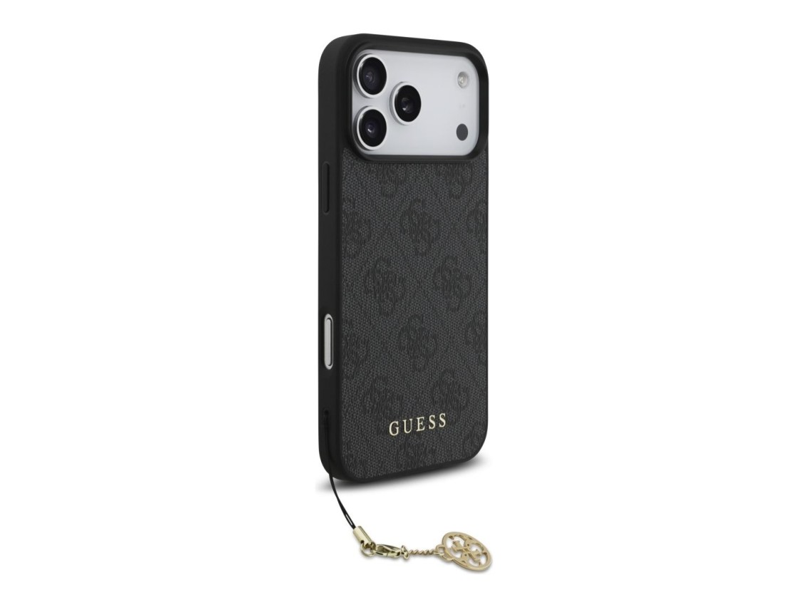 Funda Guess 4G Charms Collection MagSafe para iPhone 17 Pro Max - negra