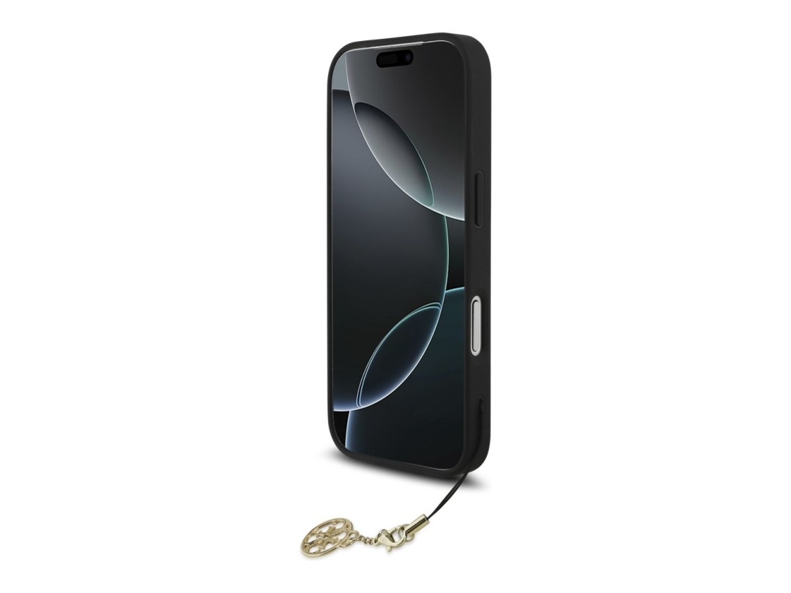 Funda Guess 4G Charms Collection MagSafe para iPhone 17 Pro - negra