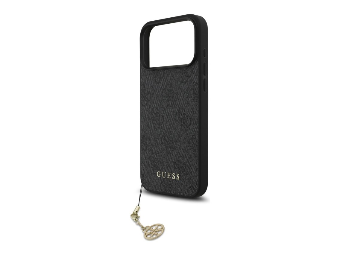 Funda Guess 4G Charms Collection MagSafe para iPhone 17 Pro Max - negra