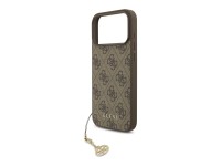 Guess 4G Charms Collection MagSafe case for iPhone 17 Pro Max - brown Guess 4G Charms Collection MagSafe case for iPhone 17 Pro Max - brown