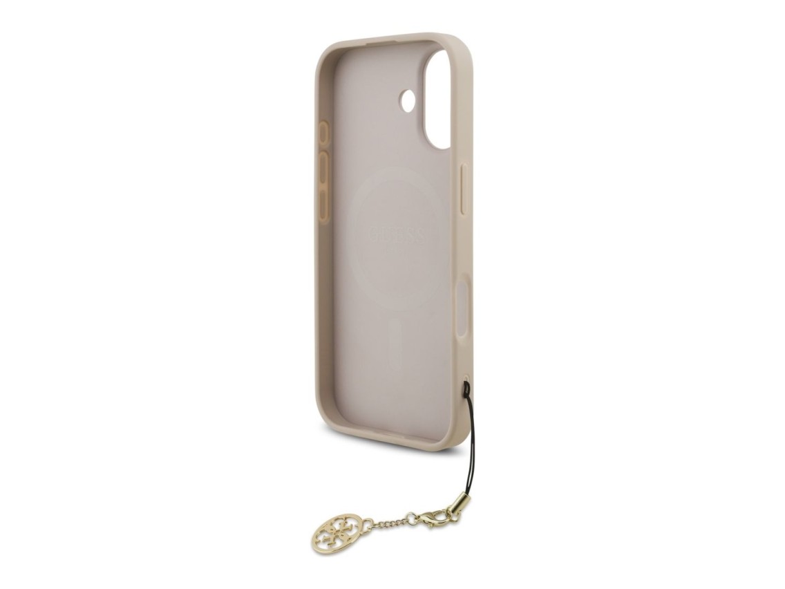 Capa MagSafe Guess 4G Charms Collection para iPhone 17 - Rosa
