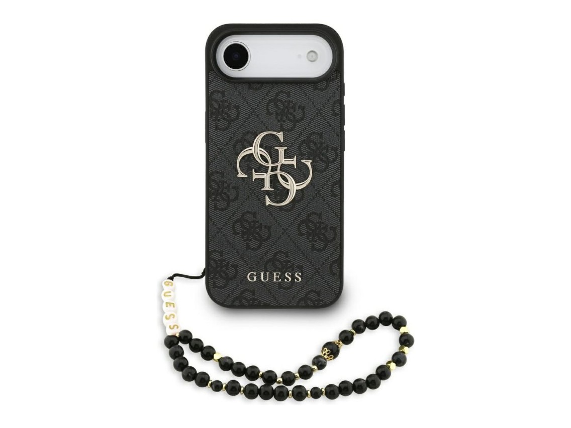 Funda Guess 4G con correa y logo clásico para iPhone Air - negra