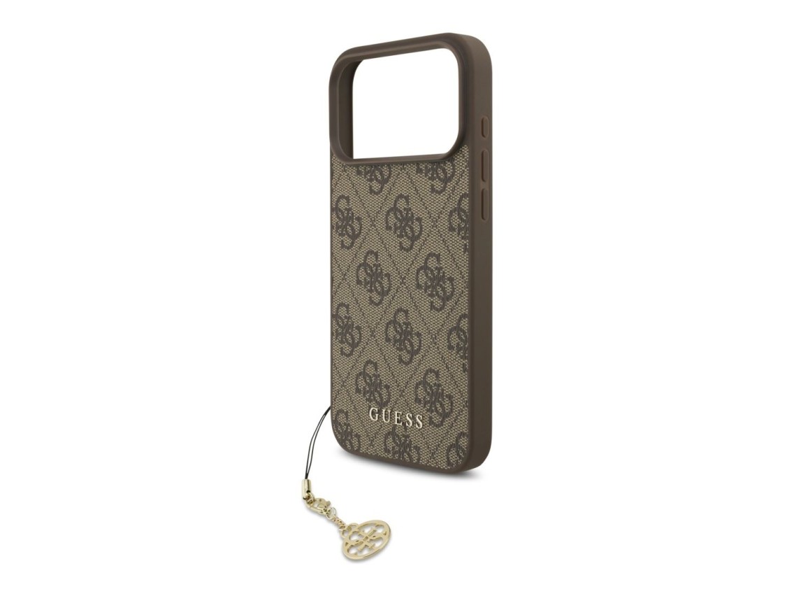 Guess 4G Charms Collection MagSafe case for iPhone 17 Pro Max - brown