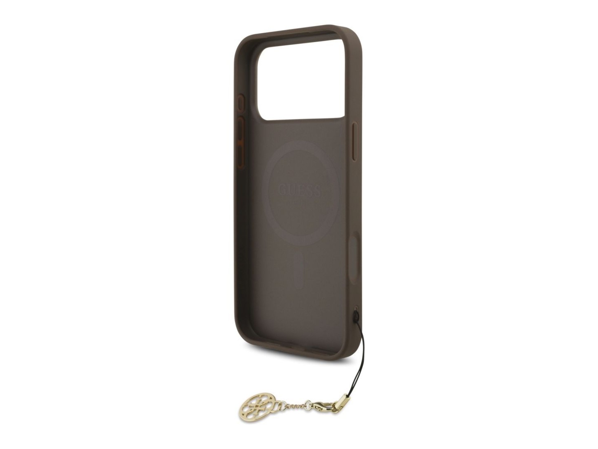 Guess 4G Charms Collection MagSafe case for iPhone 17 Pro Max - brown