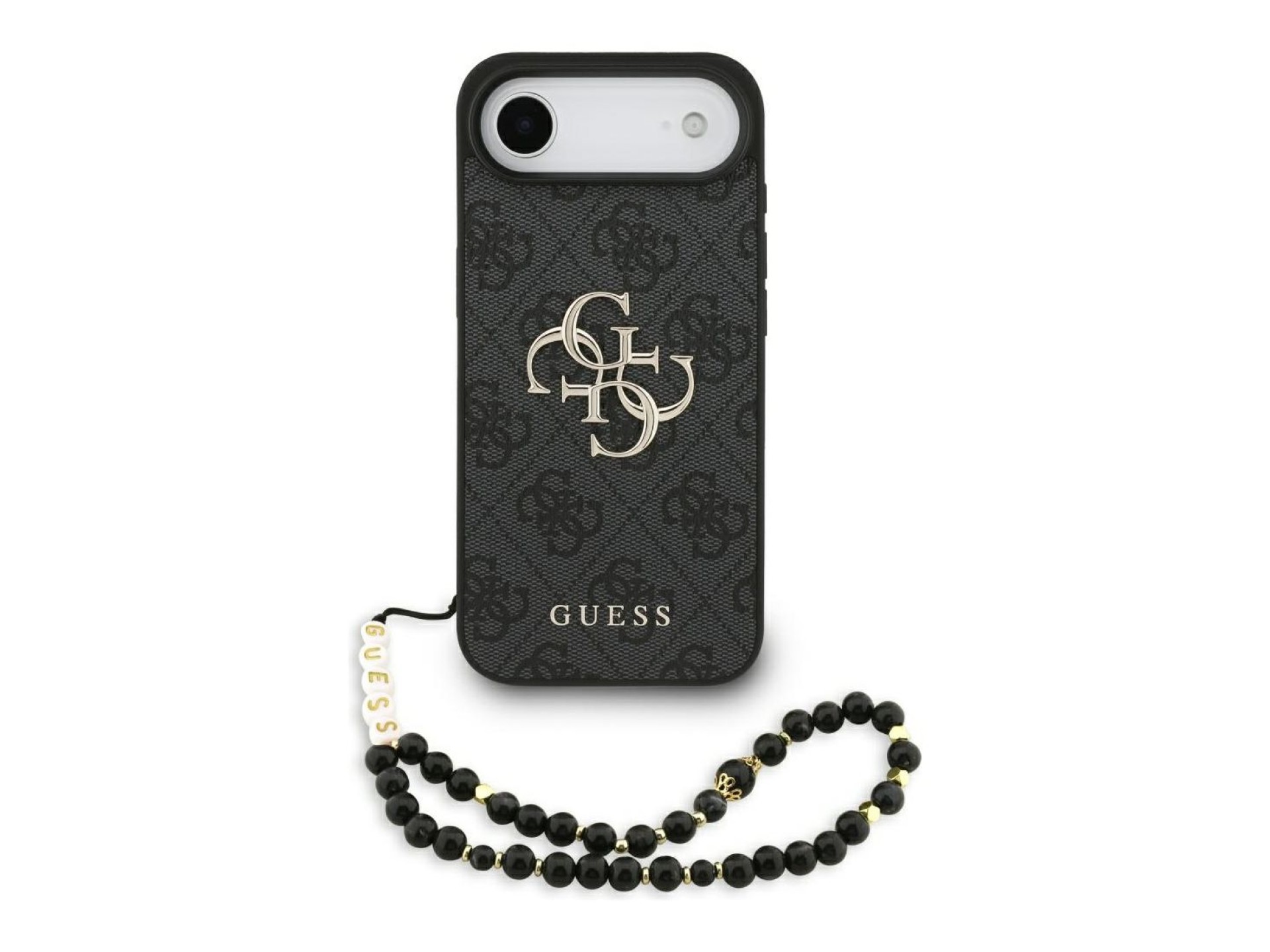 Funda Guess 4G con correa y logo clásico para iPhone Air - negra