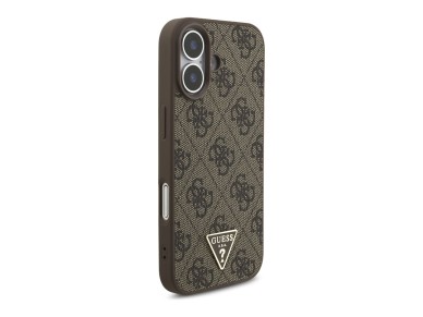 Guess 4G Strap Triangle Logo MagSafe case for iPhone 17 - brown Guess 4G Strap Triangle Logo MagSafe case for iPhone 17 - brown