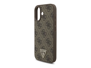 Guess 4G Strap Triangle Logo MagSafe case for iPhone 17 - brown Guess 4G Strap Triangle Logo MagSafe case for iPhone 17 - brown