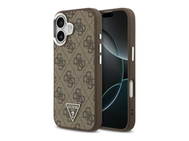 Guess 4G Triangle Logo MagSafe case for iPhone 17 - brown Guess 4G Triangle Logo MagSafe case for iPhone 17 - brown