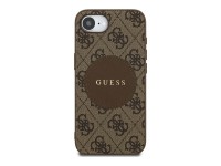 Funda Guess 4G Circle Classic Logo MagSafe para iPhone 16e - marr�n