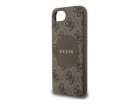 Funda Guess 4G Circle Classic Logo MagSafe para iPhone 16e - marr�n