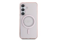 Guess Rhinestones Printed Classic Logo MagSafe Case for Samsung Galaxy S25 - Pink Guess Rhinestones Printed Classic Logo MagSafe Case for Samsung Galaxy S25 - Pink
