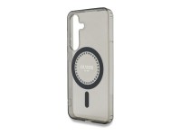 Guess Rhinestones Printed Classic Logo MagSafe Samsung Galaxy S25 case black
