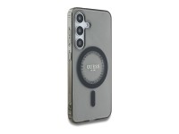 Guess Rhinestones Printed Classic Logo MagSafe Samsung Galaxy S25 case black