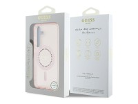 Guess Rhinestones Printed Classic Logo MagSafe Case for Samsung Galaxy S25 - Pink Guess Rhinestones Printed Classic Logo MagSafe Case for Samsung Galaxy S25 - Pink