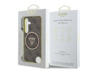 Funda Guess 4G con botones triangulares brillantes y MagSafe para Samsung Galaxy S25 (marrón) Funda Guess 4G con botones triangulares brillantes y MagSafe para Samsung Galaxy S25 (marrón)
