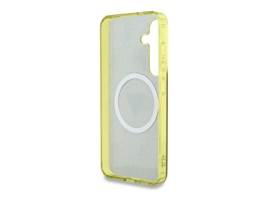 Guess 4G Glitter Triangle Buttons MagSafe Case for Samsung Galaxy S25 Brown Guess 4G Glitter Triangle Buttons MagSafe Case for Samsung Galaxy S25 Brown